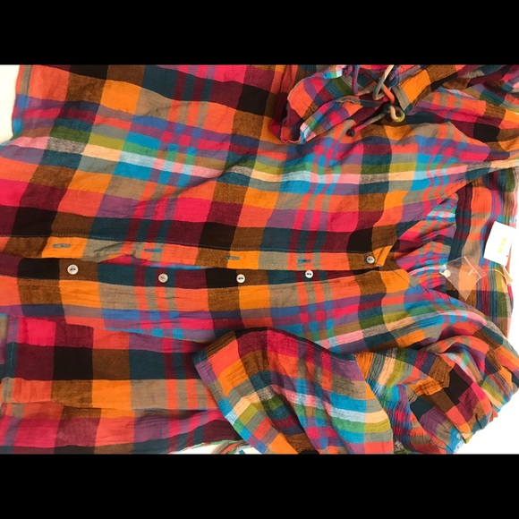 SOLD Anthropologie Maeve Amelia Plaid top new sm 🌟🌟 - Picture 6 of 9